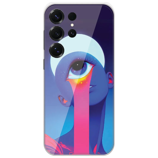 Rainbow Tear Eye - Printed Silicone Case for Samsung Galaxy S25 Ultra