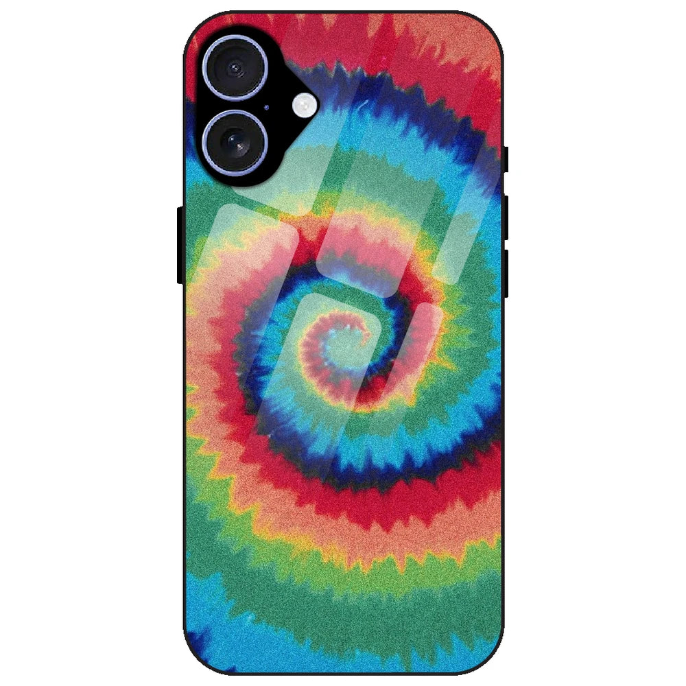 Rainbow Tie Dye - Glass Case for Apple iPhone 17