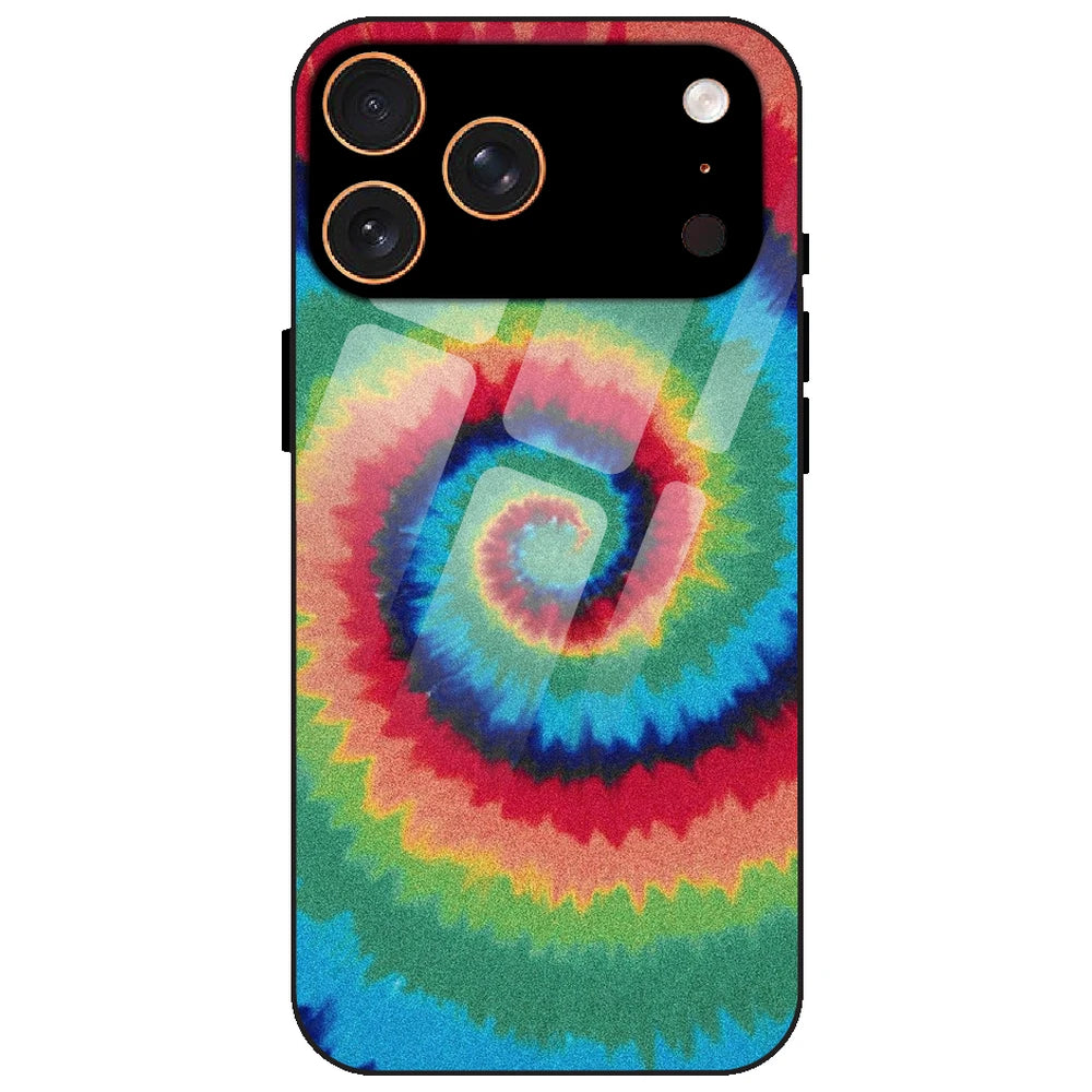 Rainbow Tie Dye - Glass Case for Apple iPhone 17 Pro Max