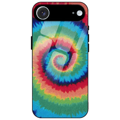 Rainbow Tie Dye - Glass Case for Apple iPhone Air