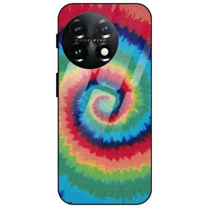 Rainbow Tie Dye - Glass Case for OnePlus 11