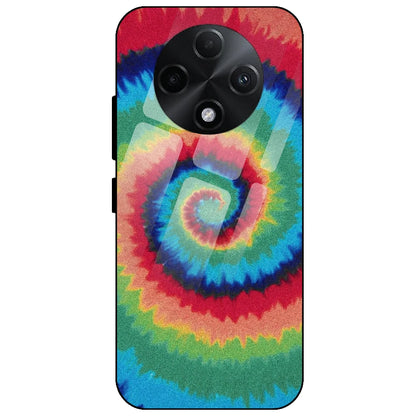 Rainbow Tie Dye - Glass Case for Oppo F27 Pro Plus