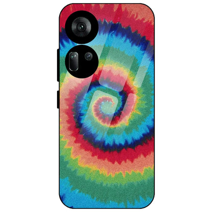 Rainbow Tie Dye - Glass Case for Oppo Reno 11
