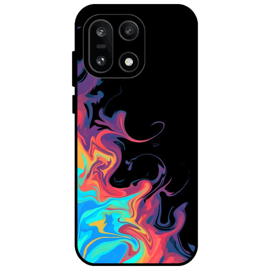 Rainbow Watermarble - Glossy Metal Silicone Case for OnePlus 15