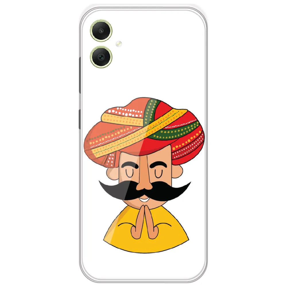 Rajasthani Namaste Man - Printed Silicone Case for Samsung Galaxy A05