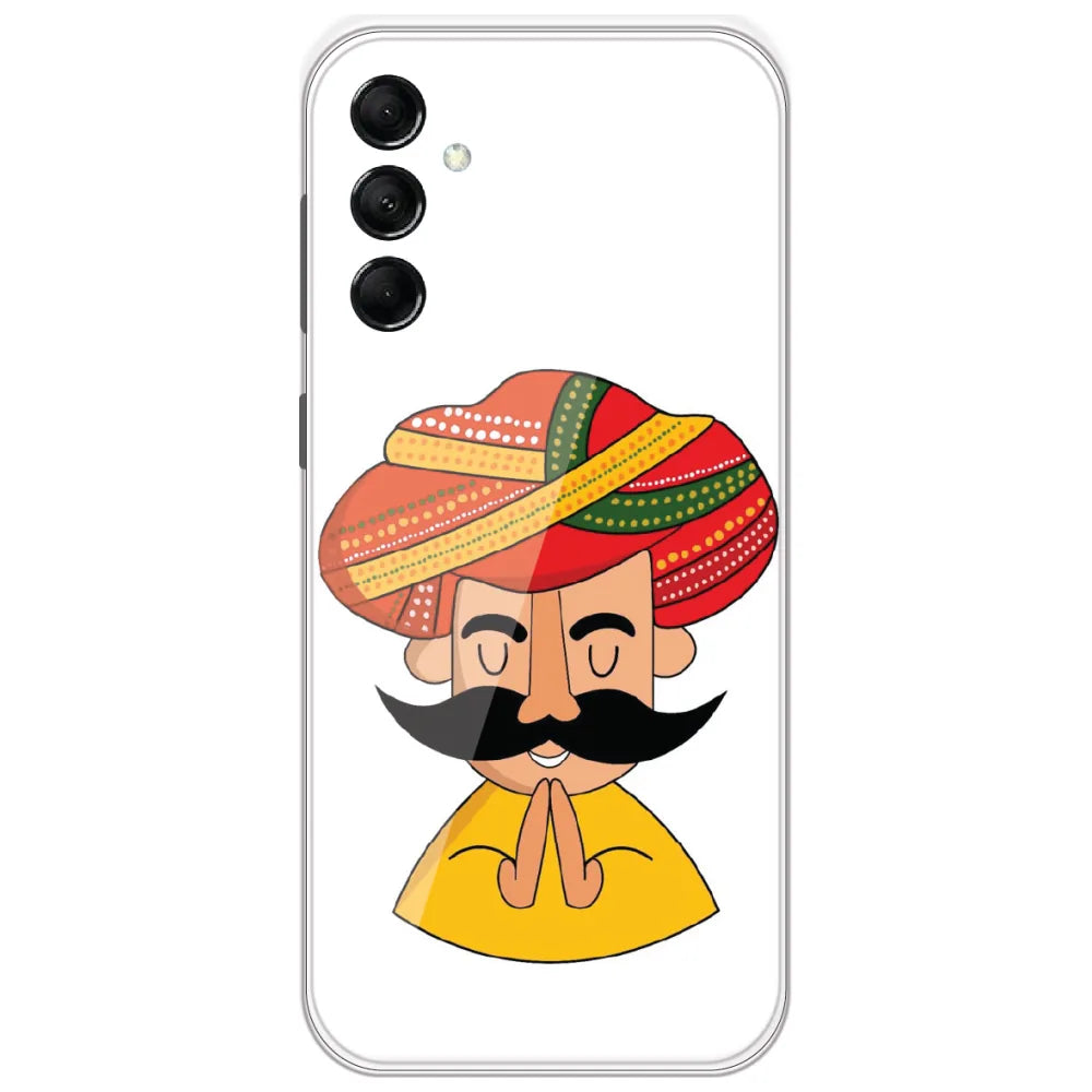 Rajasthani Namaste Man - Printed Silicone Case for Samsung Galaxy M14 5G