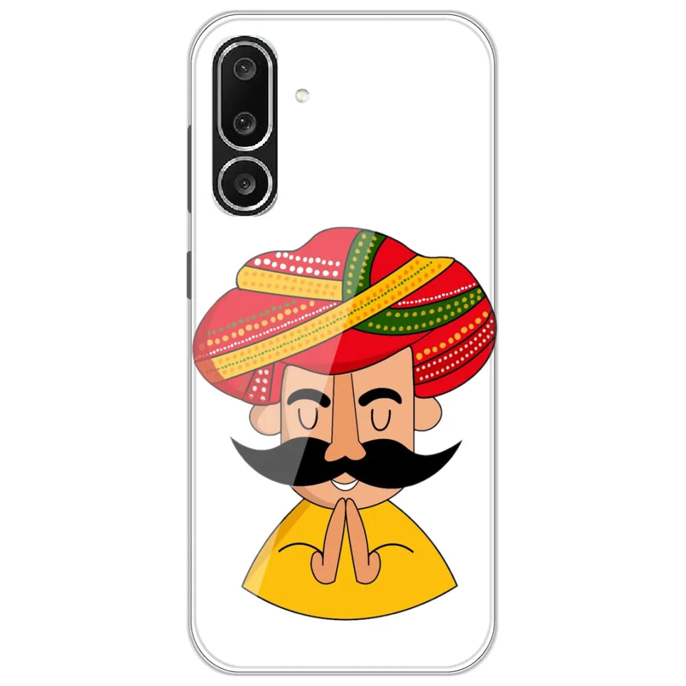 Rajasthani Namaste Man - Printed Silicone Case for Samsung Galaxy M56 5G