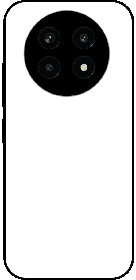 Realme 13 Pro 5G back cover mockup - customisable glossy metal silicone case