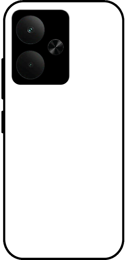 Realme 14T back cover mockup - customisable glossy metal silicone case