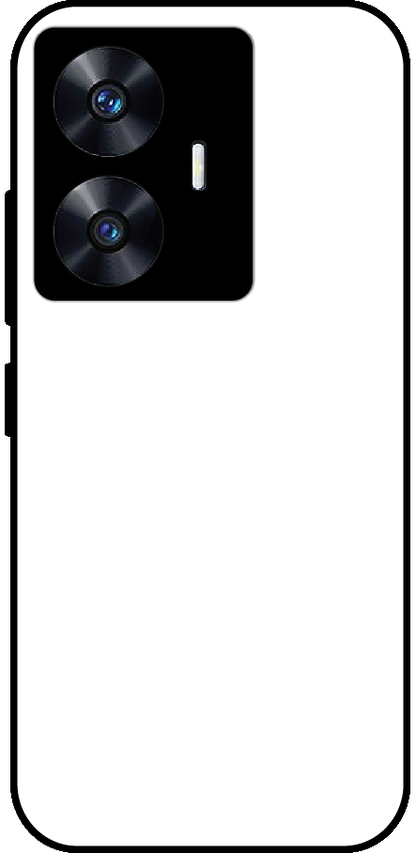 Realme C55 back cover mockup - customisable glossy metal silicone case