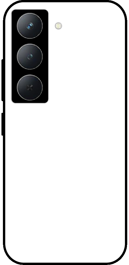 Realme Narzo 80X back cover mockup - customisable glossy metal silicone case