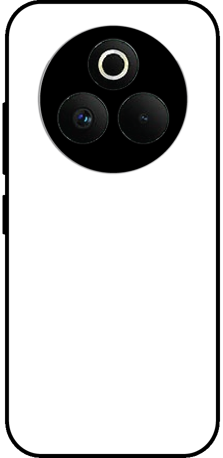 Realme P3 Pro back cover mockup - customisable glossy metal silicone case