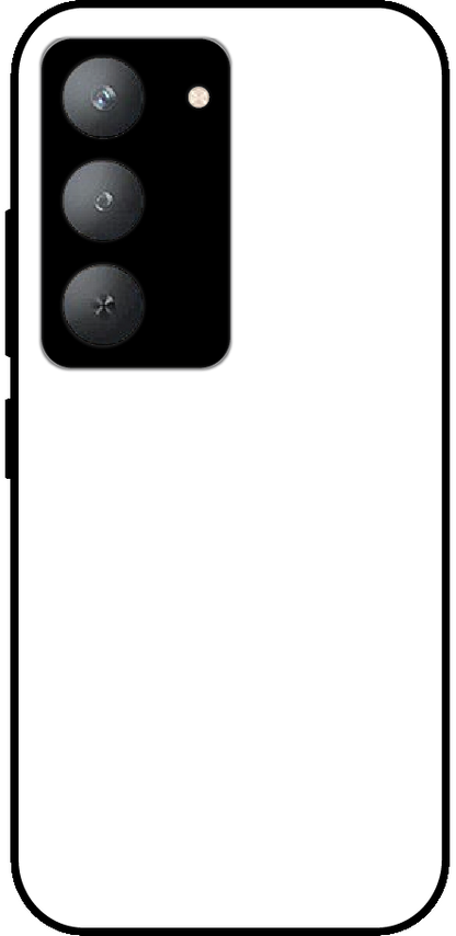 Realme P3X back cover mockup - customisable glossy metal silicone case
