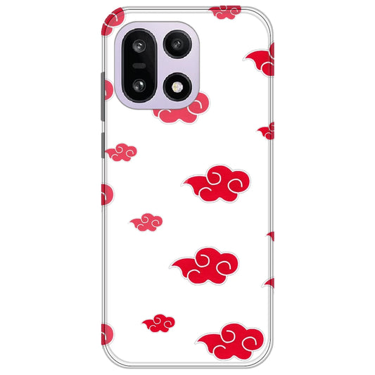 Red Clouds - Clear Printed Silicone Case for OnePlus 15