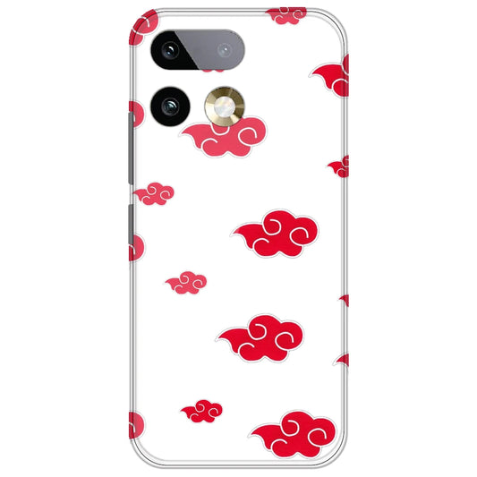Red Clouds - Clear Printed Silicone Case for Realme 16 Pro Plus