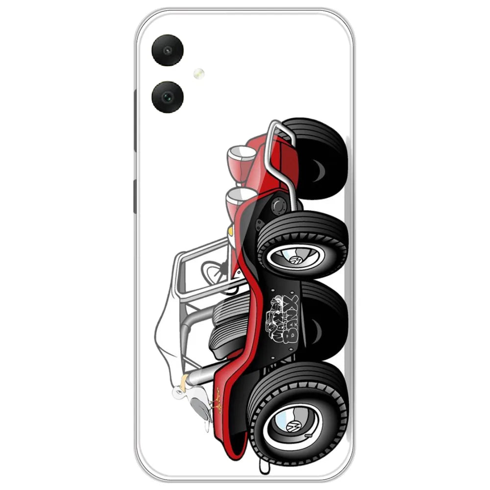 Red Dune Buggy - Printed Silicone Case for Samsung Galaxy F05