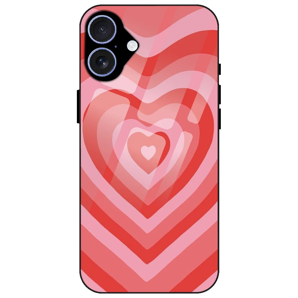 Red Hearts - Glass Case for Apple iPhone 17