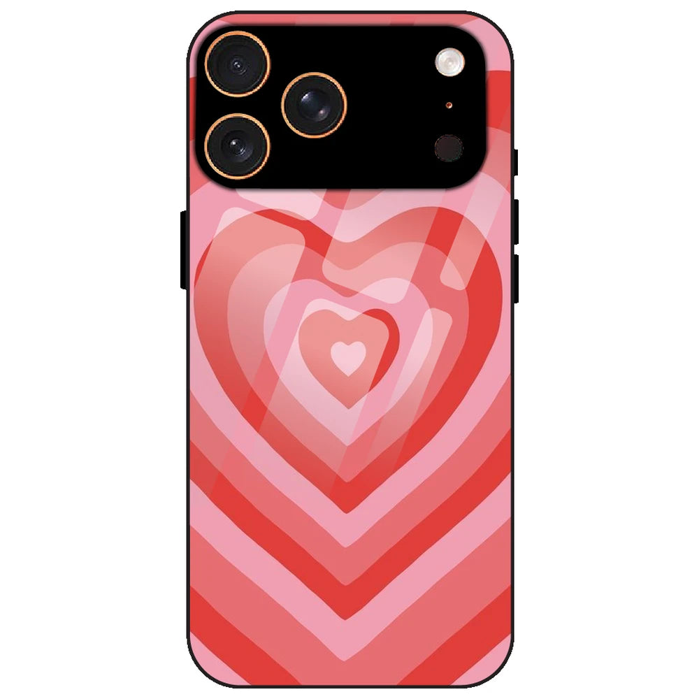Red Hearts - Glass Case for Apple iPhone 17 Pro