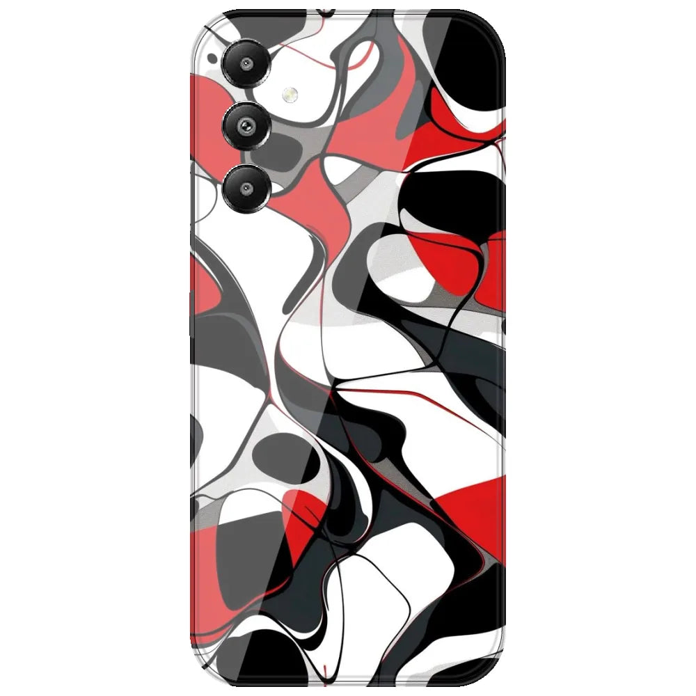 Red Liquid Abstract - Printed Silicone Case for Samsung Galaxy A05s