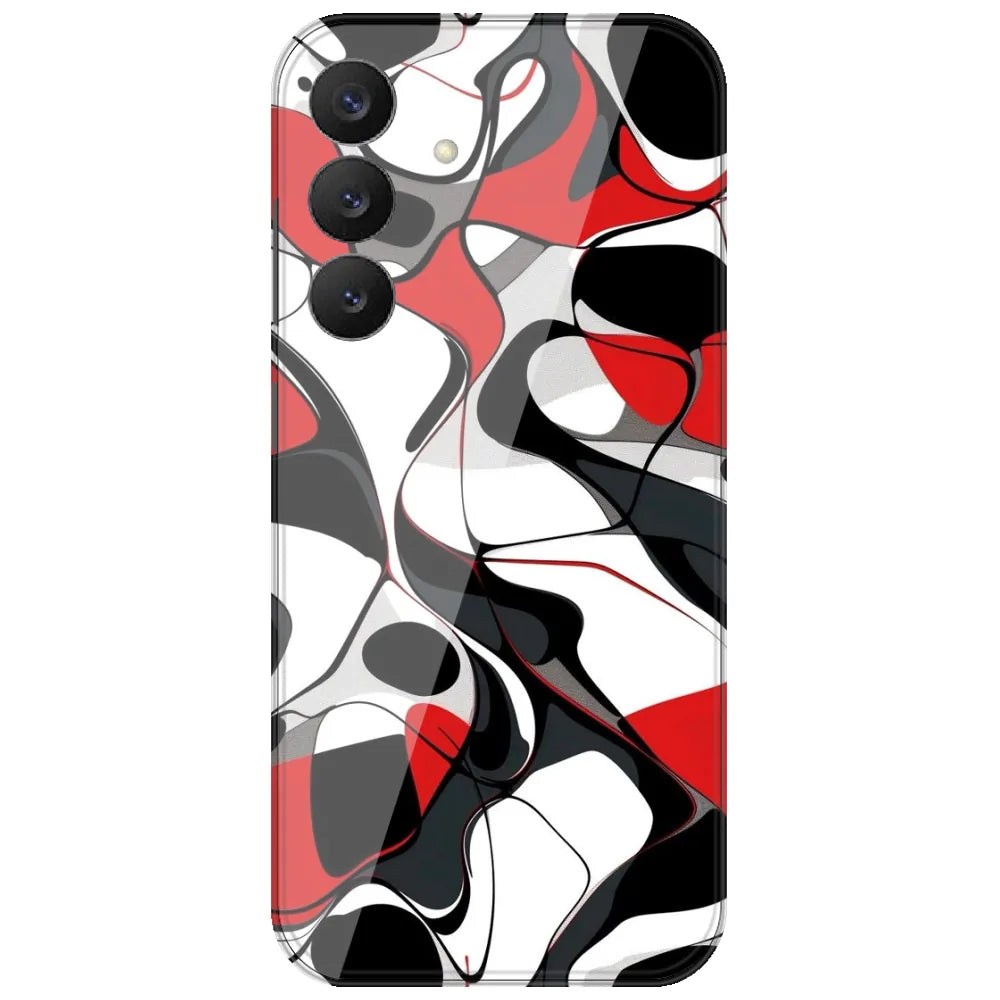 Red Liquid Abstract - Printed Silicone Case for Samsung Galaxy S26