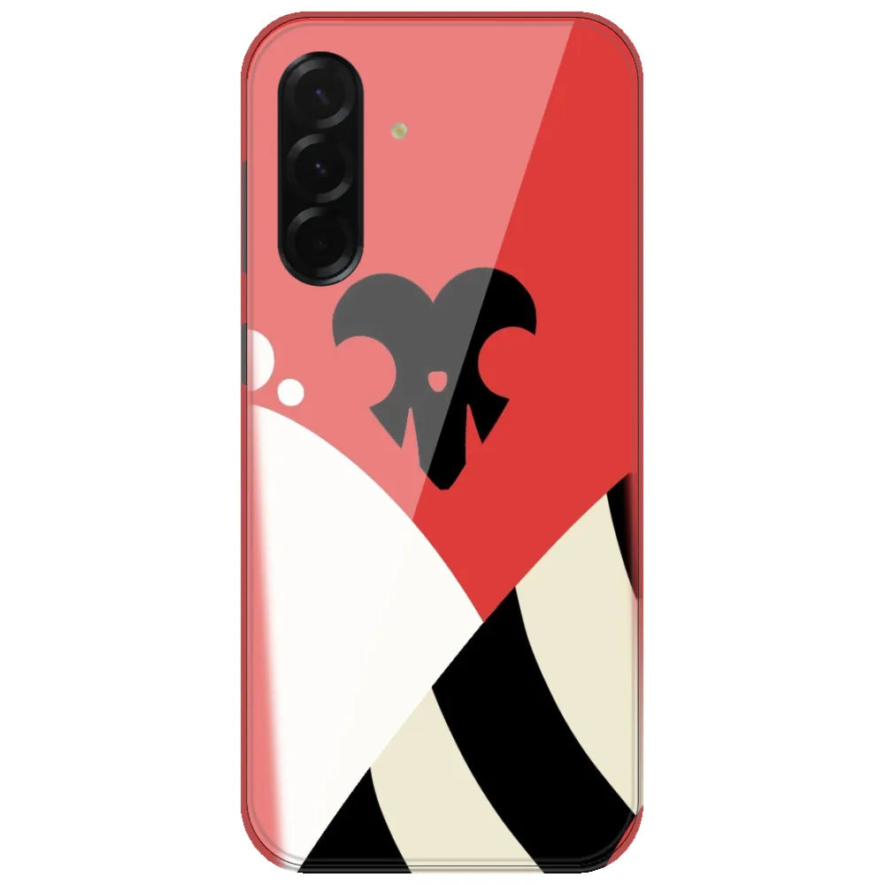 Red Mono Shapes - Printed Silicone Case for Samsung Galaxy A26