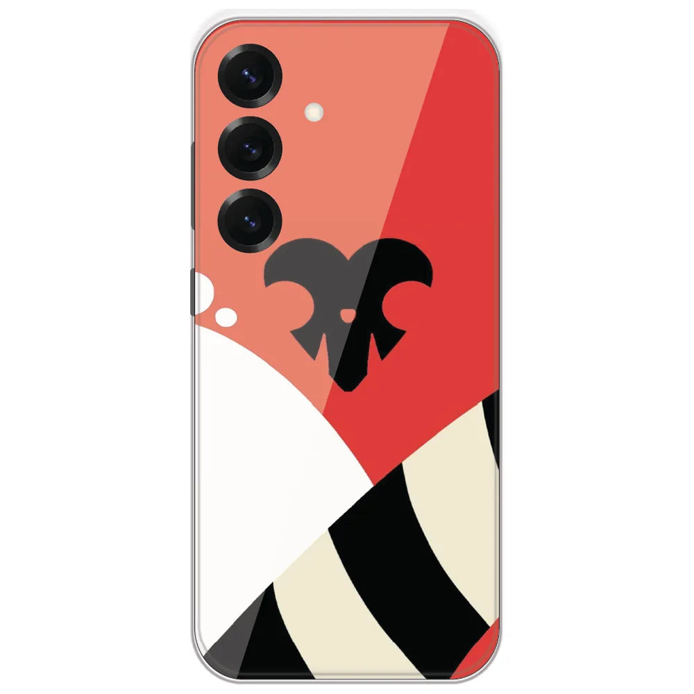 Red Mono Shapes - Printed Silicone Case for Samsung Galaxy S25