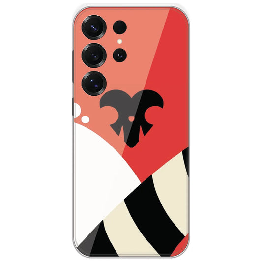 Red Mono Shapes - Printed Silicone Case for Samsung Galaxy S25 Ultra