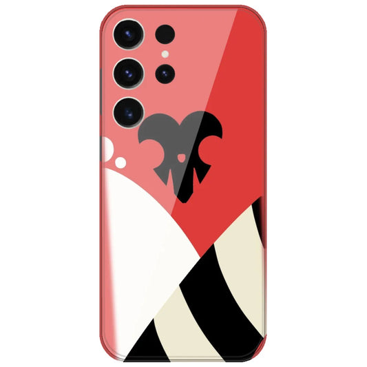 Red Mono Shapes - Printed Silicone Case for Samsung Galaxy S26 Ultra