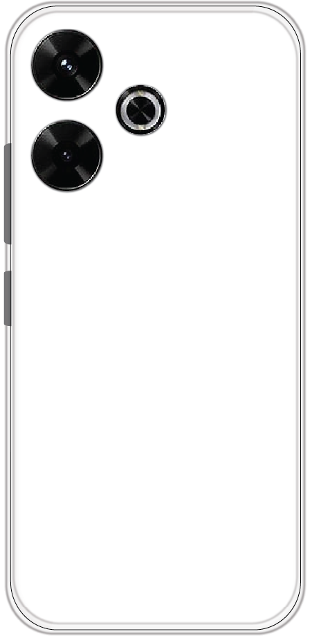 Redmi 13 5G back cover mockup - customisable soft silicone case