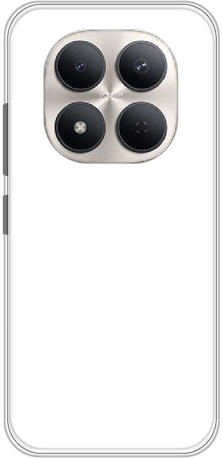 Redmi Note 15 Pro back cover mockup - customisable soft silicone case