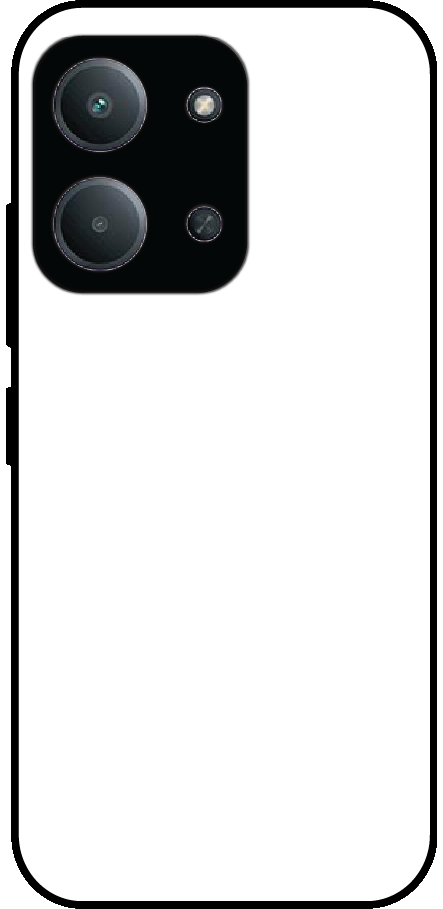 Redmi 15C back cover mockup - customisable glossy metal silicone case