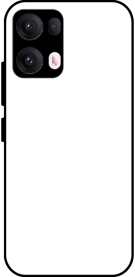 Oppo Reno 13 Pro back cover mockup - customisable glossy metal silicone case