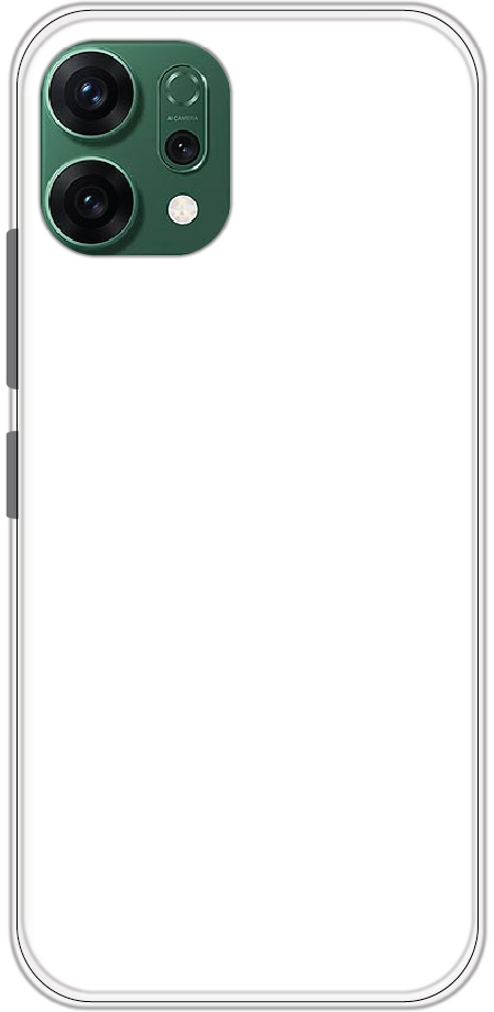 Oppo Reno 14 back cover mockup - customisable soft silicone case