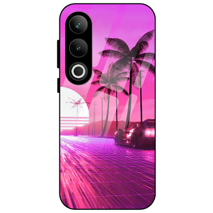 Retro Beach Synthwave - Glass Case for OnePlus Nord CE 4