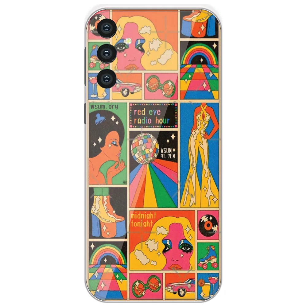 Retro Disco Radio - Printed Silicone Case for Samsung Galaxy S24