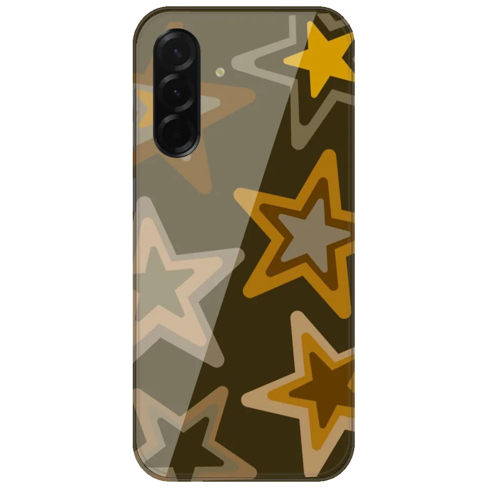 Retro Olive Stars - Printed Silicone Case for Samsung Galaxy A26
