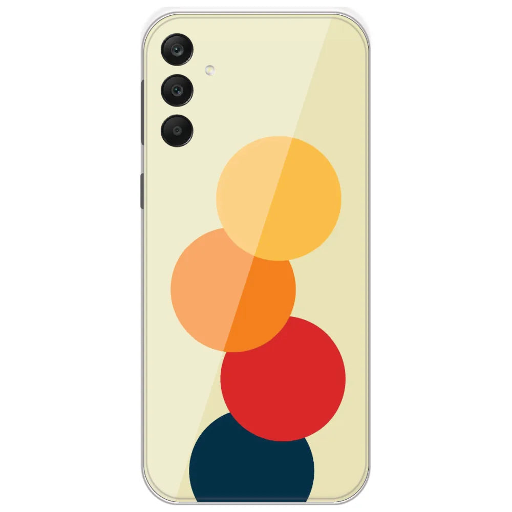 Retro Stacked Circles - Printed Silicone Case for Samsung Galaxy A25