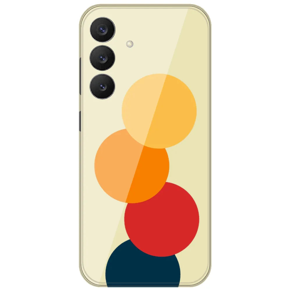 Retro Stacked Circles - Printed Silicone Case for Samsung Galaxy S26