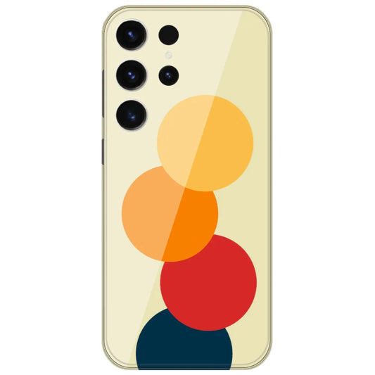 Retro Stacked Circles - Printed Silicone Case for Samsung Galaxy S26 Ultra