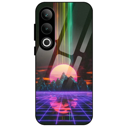 Retro Sunset Synthwave - Glass Case for OnePlus Nord CE 4