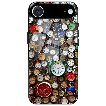 Retro Timepiece Pattern - Glass Case for Apple iPhone Air