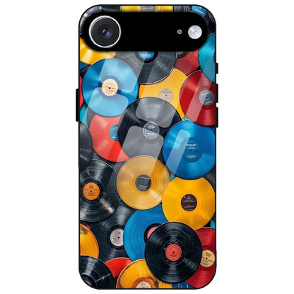 Retro Vinyl Record Pattern - Glass Case for Apple iPhone Air