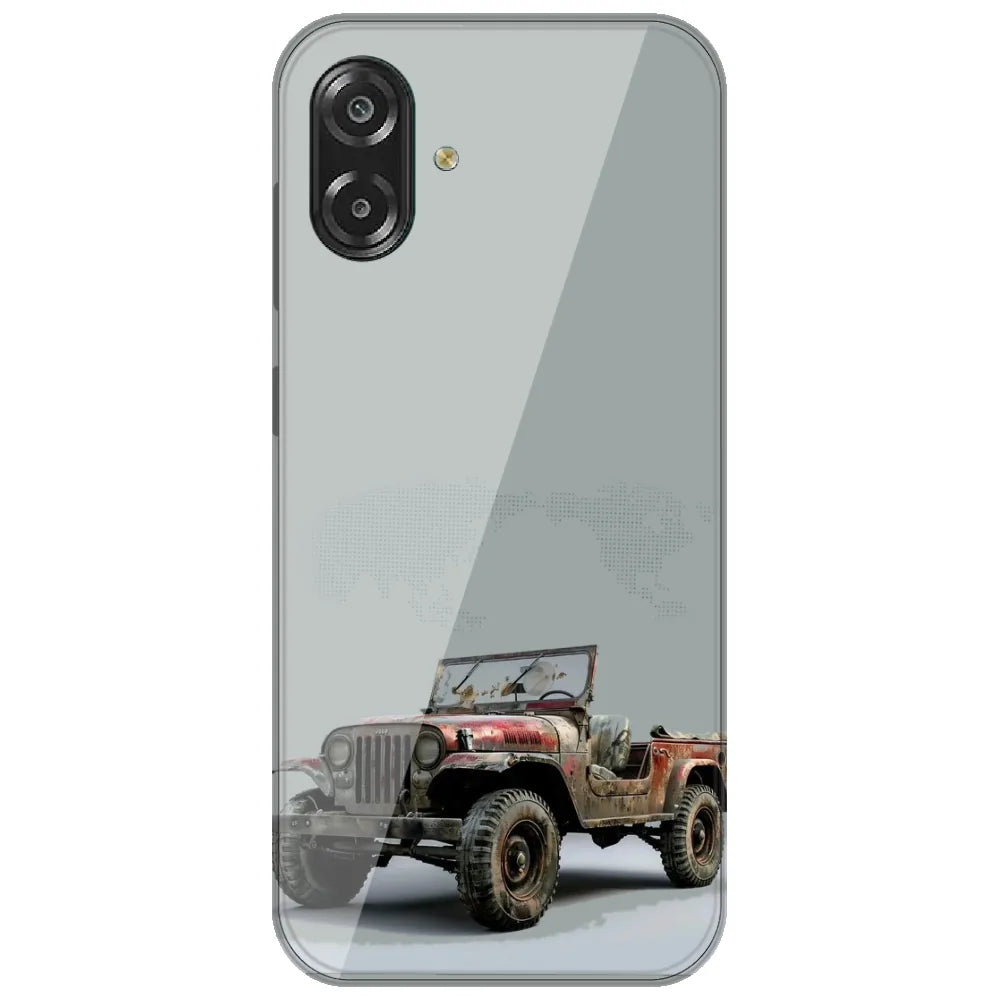 Rusty Vintage Jeep - Printed Silicone Case for Samsung Galaxy A07 4G