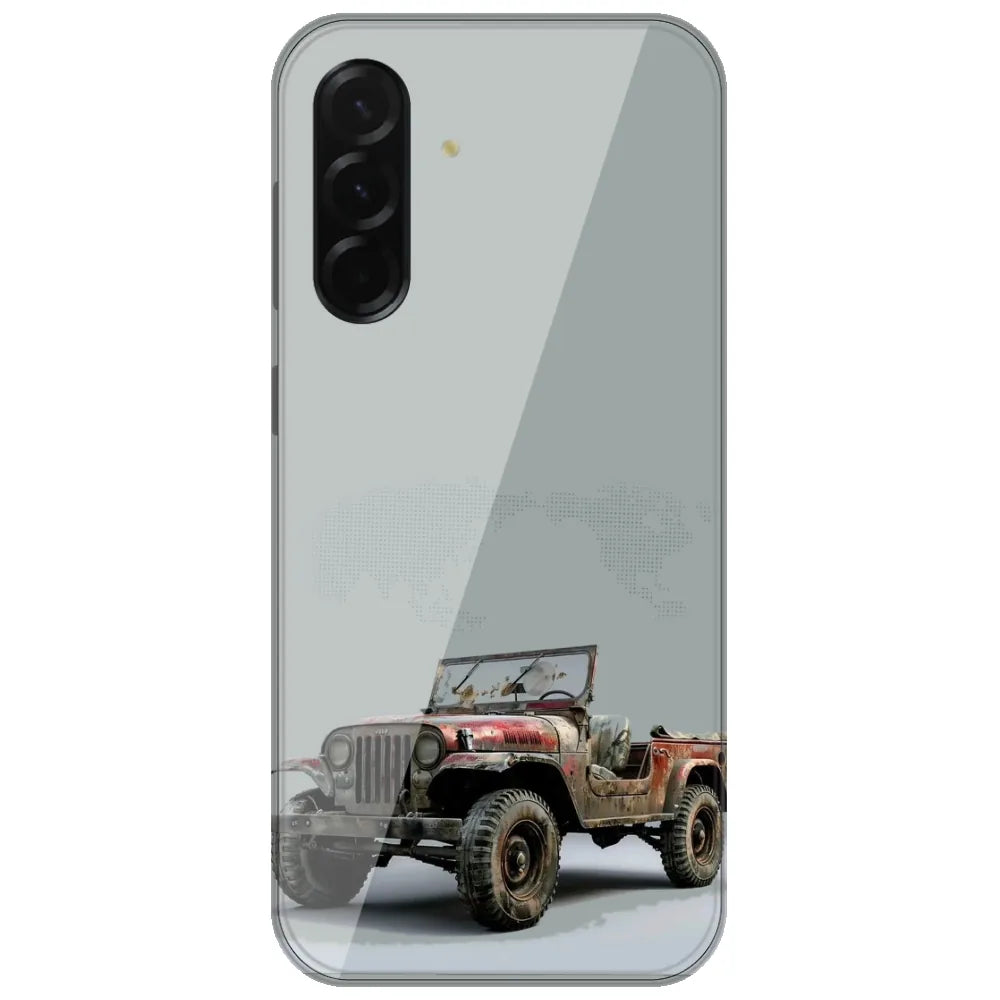Rusty Vintage Jeep - Printed Silicone Case for Samsung Galaxy A17