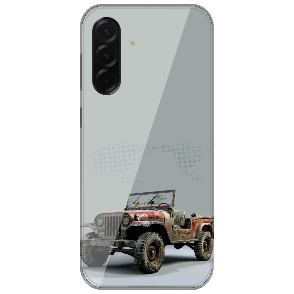 Rusty Vintage Jeep - Printed Silicone Case for Samsung Galaxy A37 5G