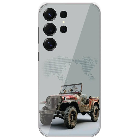 Rusty Vintage Jeep - Printed Silicone Case for Samsung Galaxy S25 Ultra