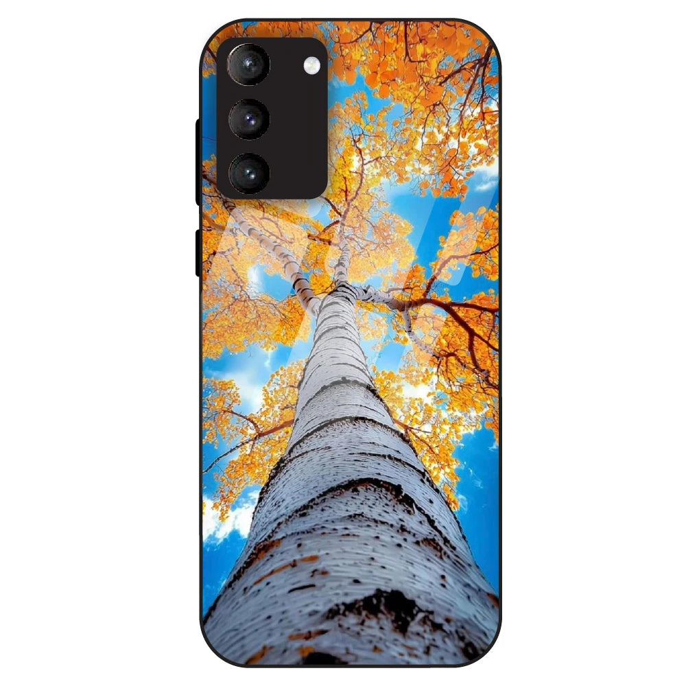 Autumn Tree Sky View - Glass Case For Samsung Galaxy S21 Plus