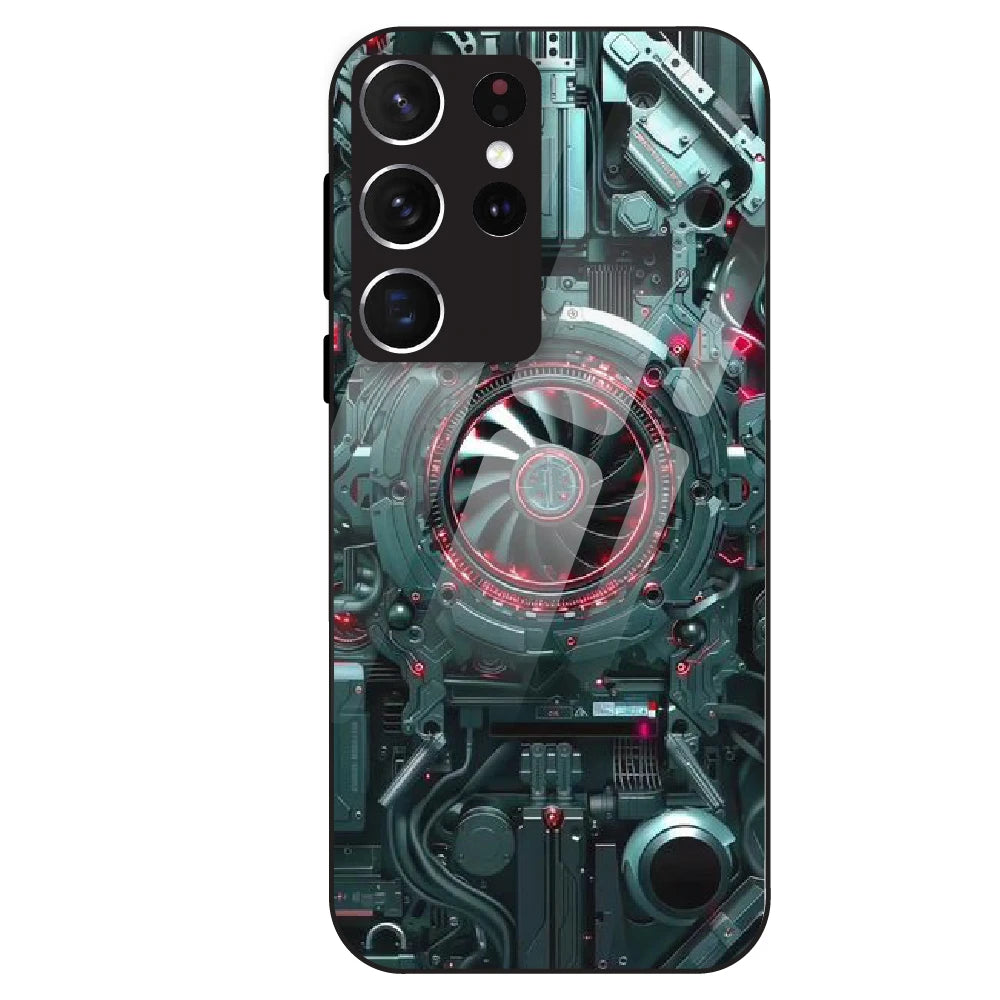 Cybernetic Engine - Glass Case For Samsung Galaxy S21 Ultra