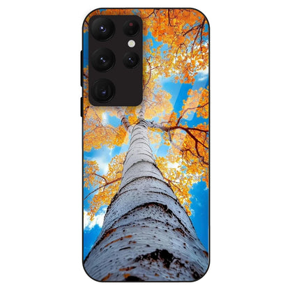 Autumn Tree Sky View - Glass Case For Samsung Galaxy S22 Ultra