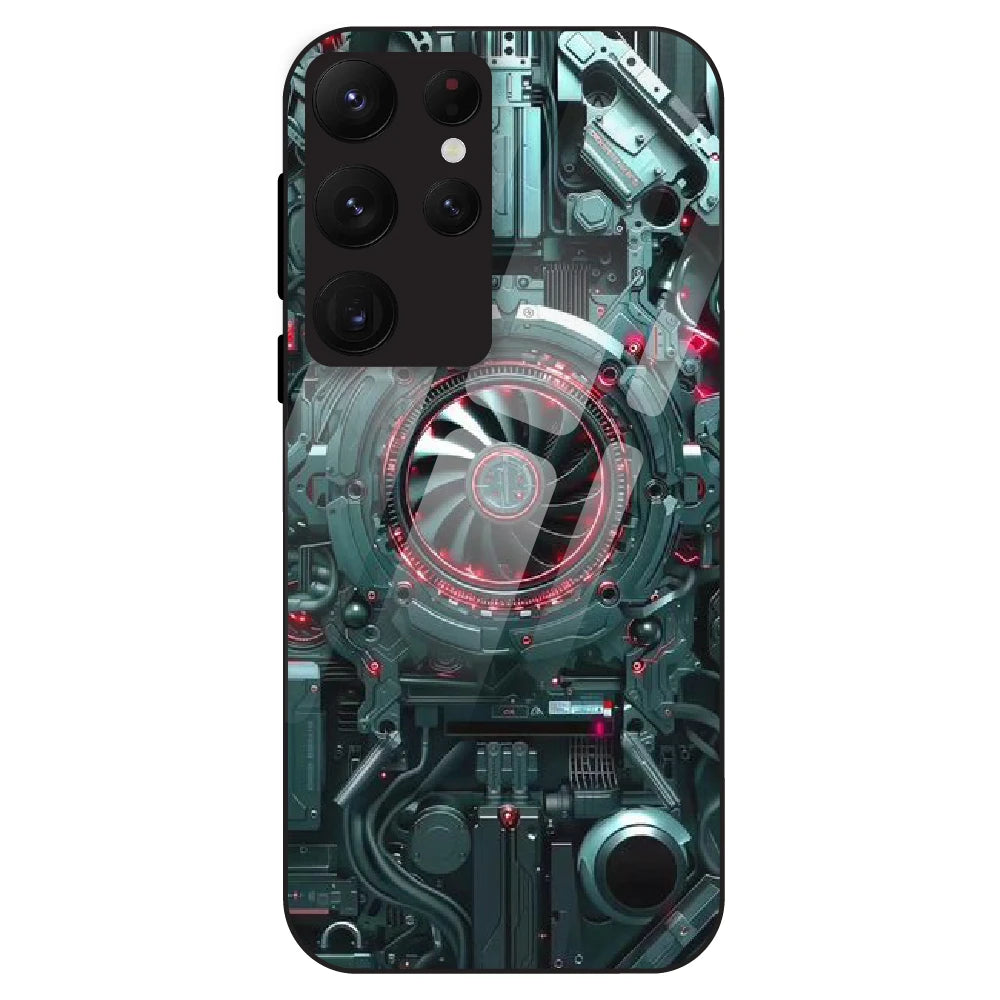 Cybernetic Engine - Glass Case For Samsung Galaxy S22 Ultra